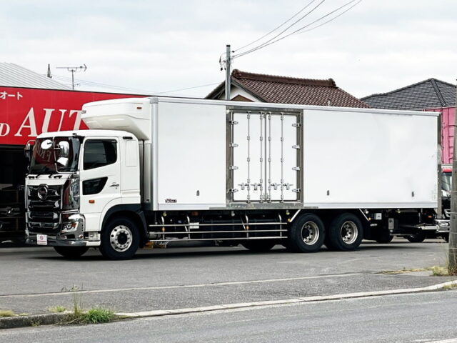 日野　17プロフィア　冷凍バン　ジョロダー4列　キーストン床　サブエンジン　TU85SA　格納ゲート