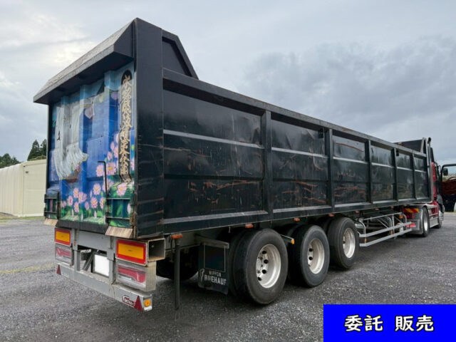 【委託販売】フルハーフ：コンテナセミトレーラー：3軸：松川ボデー製鉄箱付