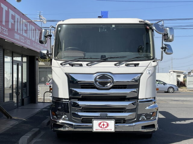 日野：プロフィア：ハイジャッキセルフ：アルミホイール：ステンレスサイドバンパー：TADANO４段クレーン