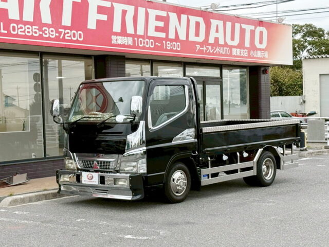 キャンター：平ボデー：前出しバンパー：ステンレスサイドバンパー：マニュアル