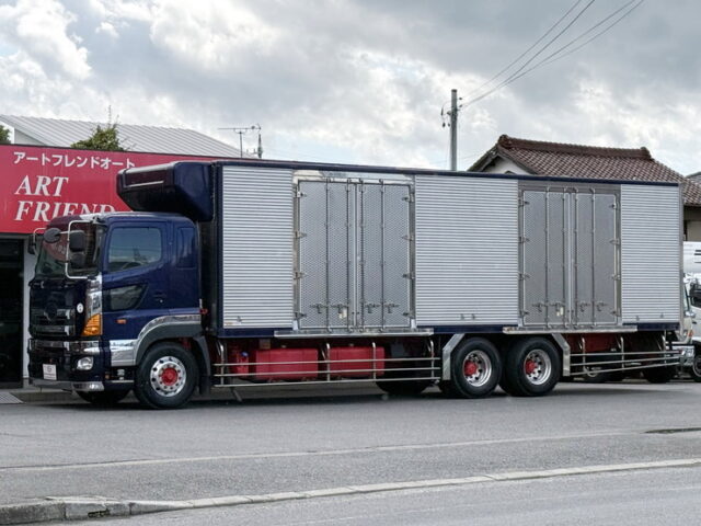 日野：プロフィア：冷凍バン：メッキ多数：サブエンジン：ジョロ4キーストン
