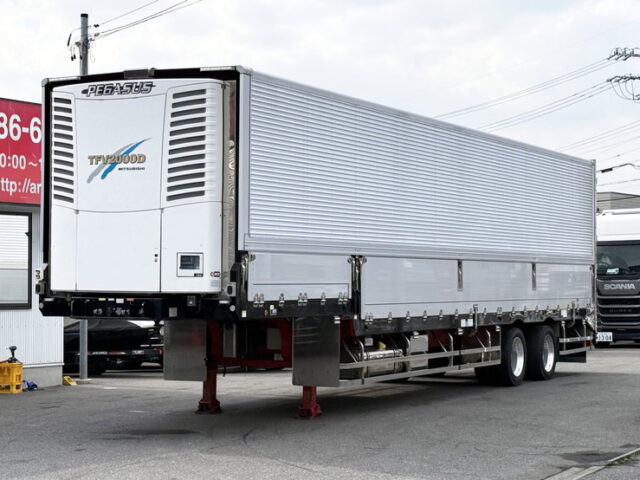 日本トレクス：トレーラー冷凍ウィング：段付き：2軸：前壁冷凍機：リフトアクスル