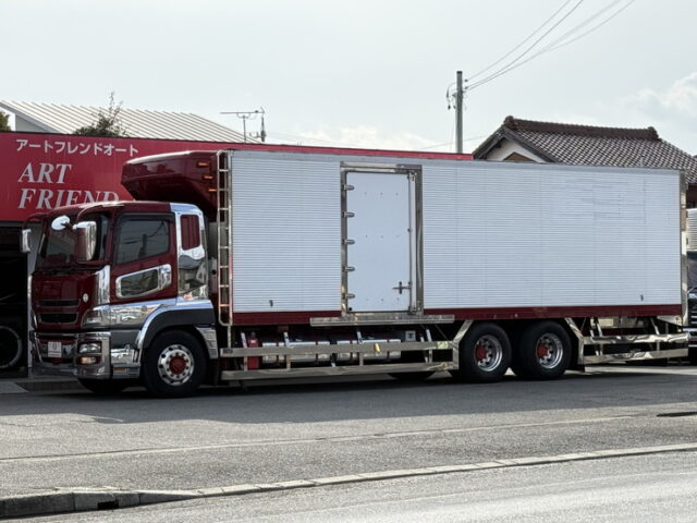 スーパーグレート:冷凍バン:左片扉:ジョロ4キーストン:サブエンジン:総輪エアサス