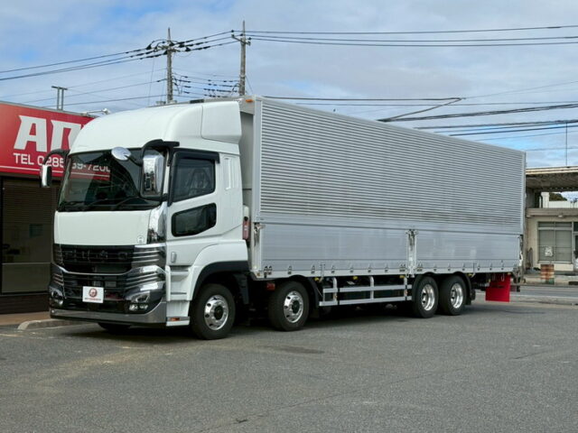 24スーパーグレート：スーパーハイルーフ：ウィング：アルミホイール：リア門口ステンレス