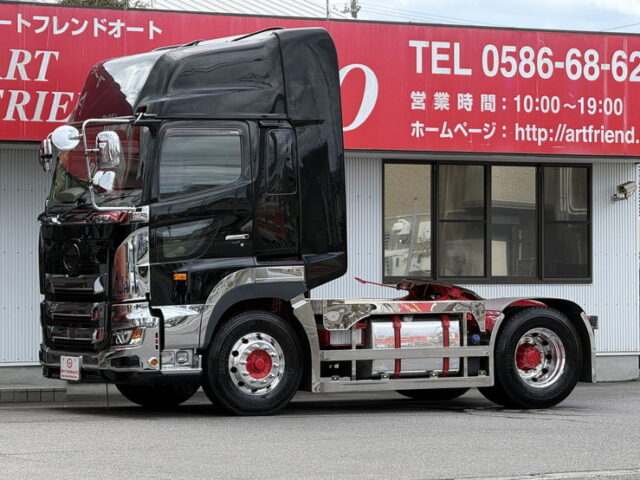 日野：17プロフィア：ハイルーフ：トレーラーヘッド：架装多数：アルミホイール