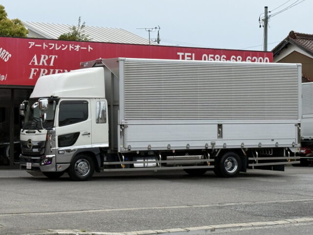 日野：17レンジャー：ハイルーフ：ウィング：6200ワイド：リア門口ステンレス