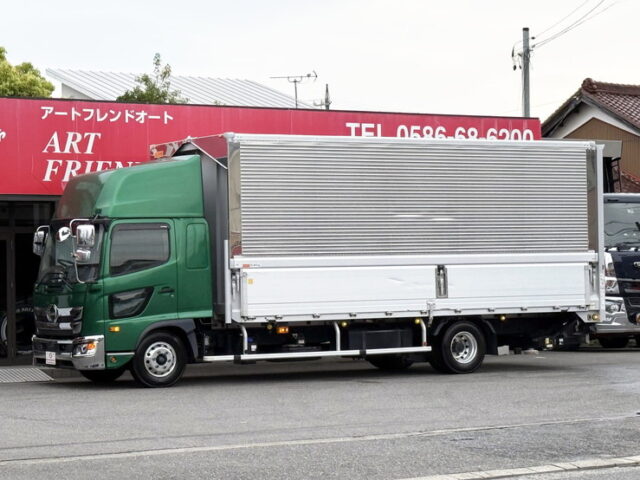 日野：17レンジャー：ハイルーフ：ウィング：6200ワイド：エアサス：跳上ゲート