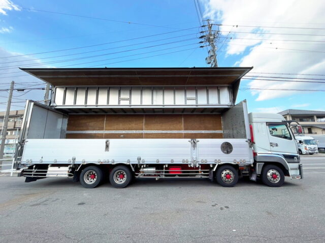 【1566】H26　スーパーグレート　ハイルーフ　ウィング　4軸低床　90アオリ　7速MT　ステンレス多数