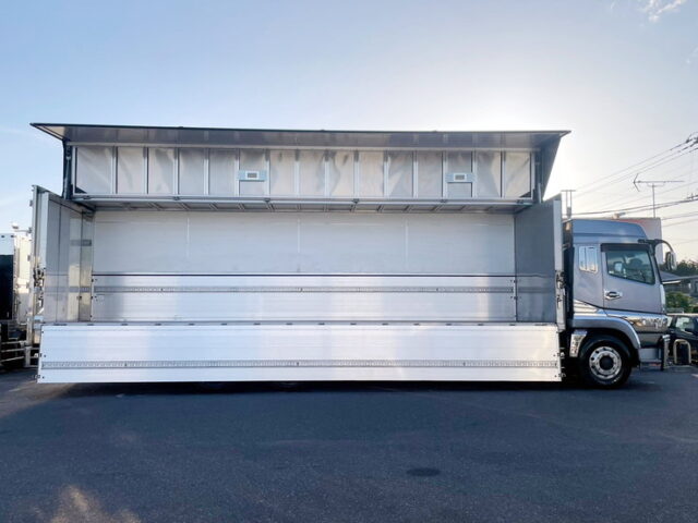 三菱ふそう　スーパーグレート　ハイルーフ　ウィング　顔面メッキ　融雪仕様
