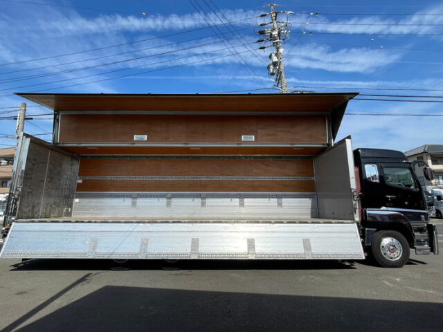 【1508】H22　スーパーグレート　ハイルーフ　ハイキャブ　ウィング　ステンレス多数　エアサス　木床