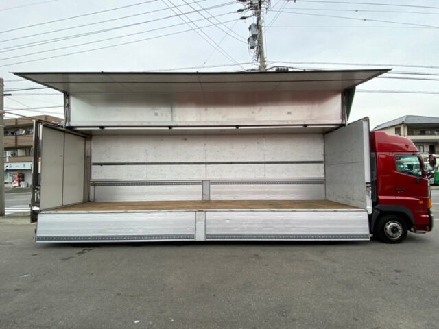 【861】H27　プロフィア　ウィング　門口ステンレス　格納ゲート付