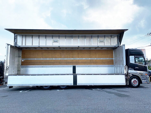 【910】H24　クオン　ハイルーフ　ウィング　室内生地張り　ステンレス多数