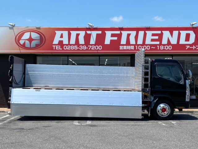 【914】H19　キャンター　平ボデー　アルミブロック　標準ロング　造りボディ