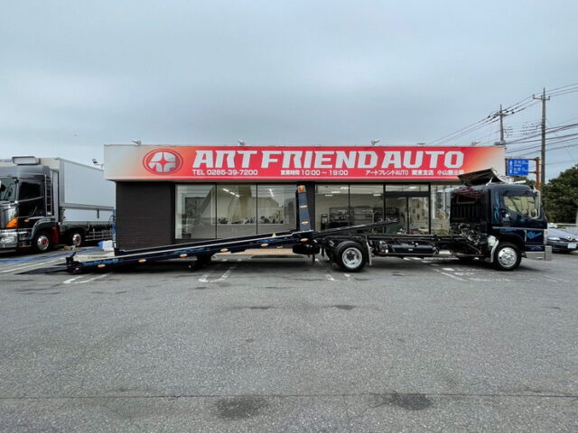 【992】H29　キャンター　積載車　3トン積　古河ユニックUC-35　ネオファイブ　積込角5度(乗り口3度)