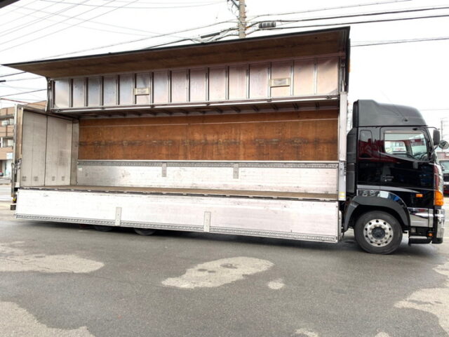 【993】H23　プロフィア　ハイルーフ　ウィング　10輪　門口ステンレス　内高2,500