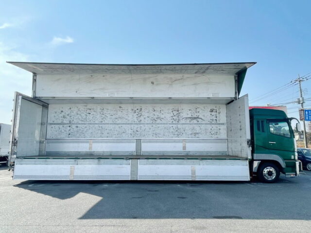 【1090】H24　スーパーグレート　ハイルーフ　ウィング　リア門口ステンレス　木床