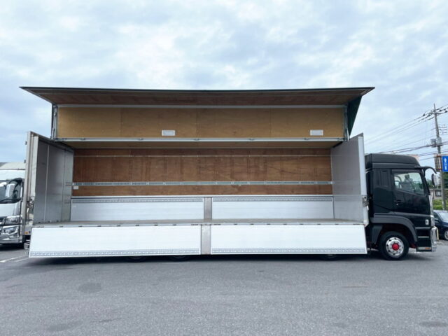 【1198】H31　17スーパーグレート　ハイルーフ　ウィング　リア門口ステンレス　7速MT　ステンレス多数