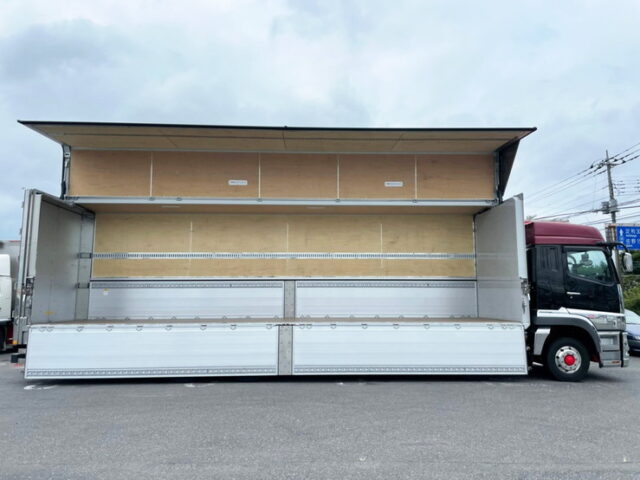 【1230】R2　17スーパーグレート　ハイルーフ　ウィング　90アオリ　リア門口ステンレス　プロライン　低走行