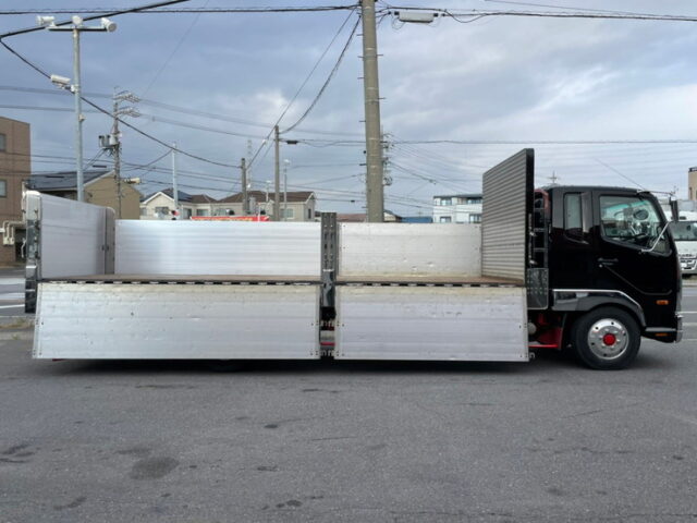 【1306】R1　ファイター　平ボデーアルミB　造りボディ　6200セミワイド　床鉄　低走行