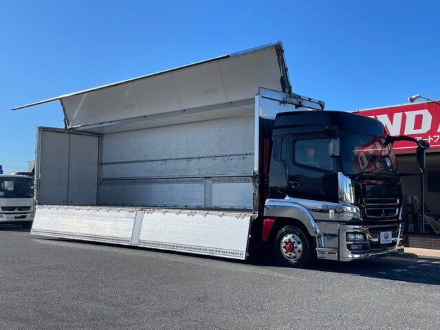 【1342】H27　スーパーグレート　ハイルーフ　ウィング　造りボディ　7速　380馬力　床鉄シマ