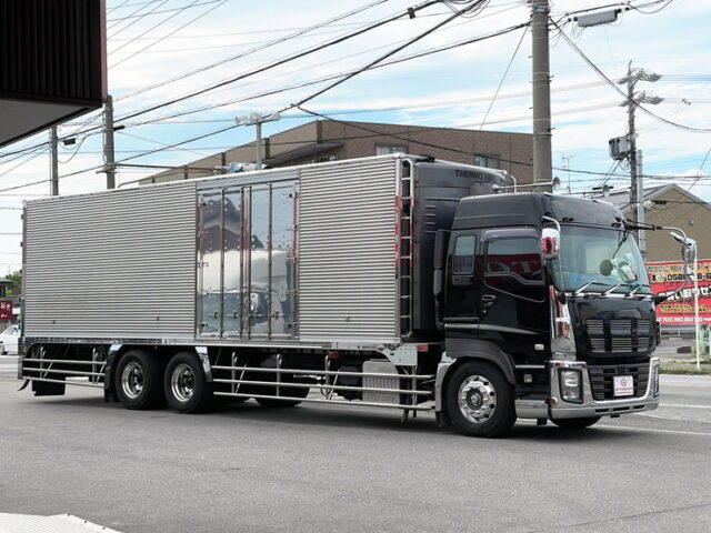 【1482】H25　ギガ　ハイルーフ　冷凍バン　前壁冷凍機　ジョロ4キーストン