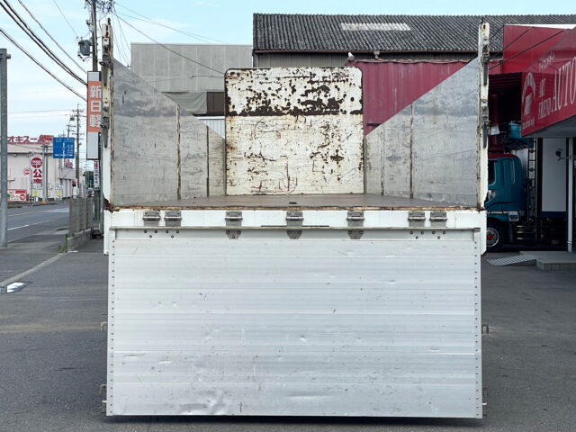 日本トレクス トレーラー 平ボデー アルミブロック 1Mアオリ リフトアクスル 中残し