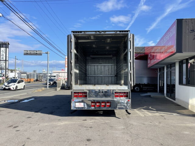 三菱ふそう　ファイター　冷凍バン　コルゲート　ジョロダー4列キーストン　エアサス