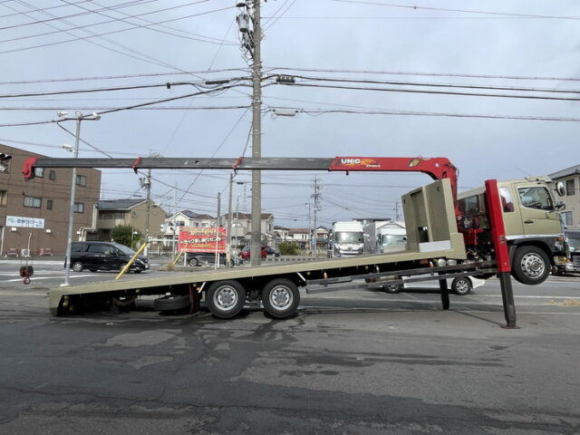 日野　17レンジャー　増トン　ハイジャッキセルフ　4段クレーン　ウィンチ付