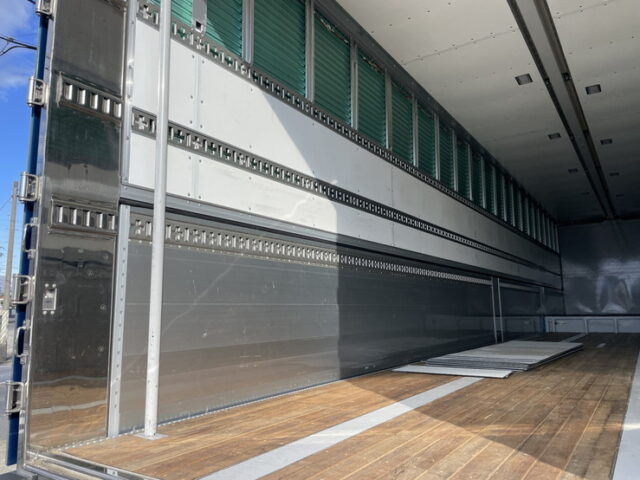 令和4年式 トレクス製 3軸 段付きトレーラーウィング リフトアクスル 後軸残し