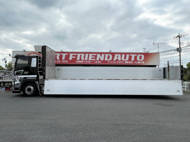 日野：プロフィア：アルミブロック平ボディ：7MT：ステンレス架装多数：メッキパーツ多数：アルミホイール　