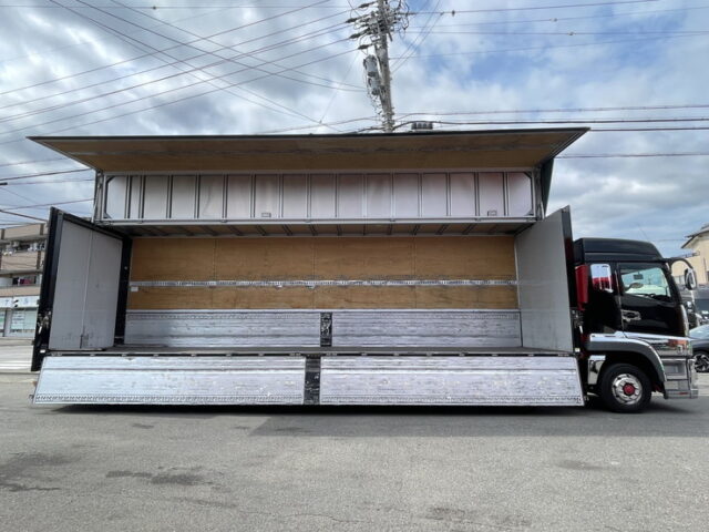 17スーパーグレート　ハイルーフ　ウィング　アルミホイール　格納ゲート付