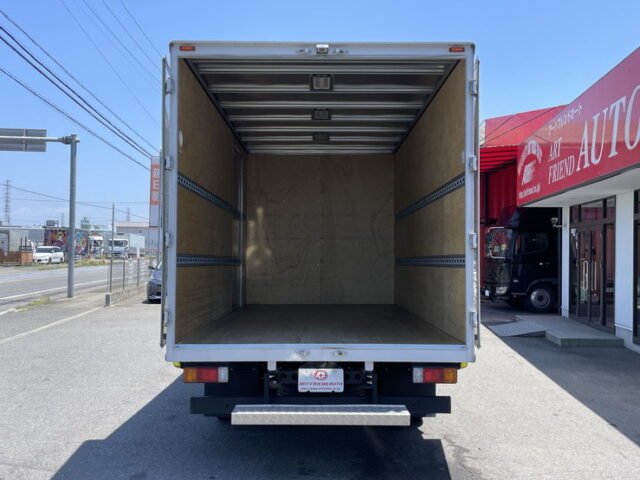 日野：デュトロ：アルミバン：ワイドロング：木床：横扉：150馬力：AT車