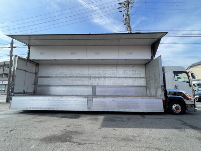 いすゞ：ギガ：ハイルーフ：ウィング：アルミホイール：スムーサー：木床