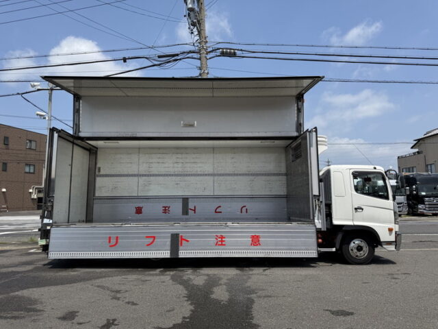 日野：レンジャープロ：冷凍ウィング：6200ワイド：ステンレス床：アルミホイール