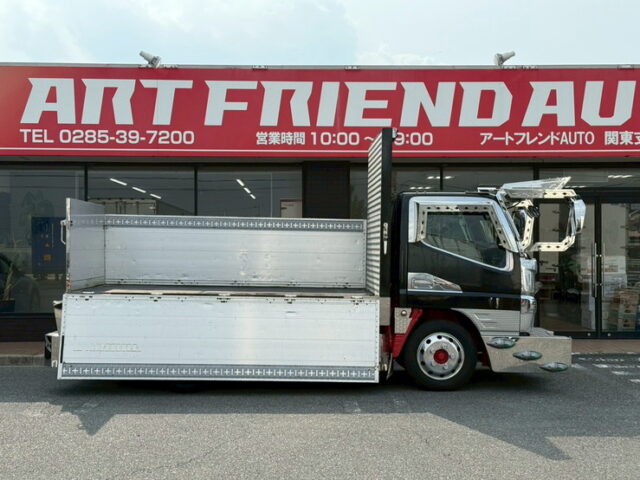 ブルーテックキャンター　平ボデーアルミブロック　架装多数　アルミホイール　標準幅　10尺