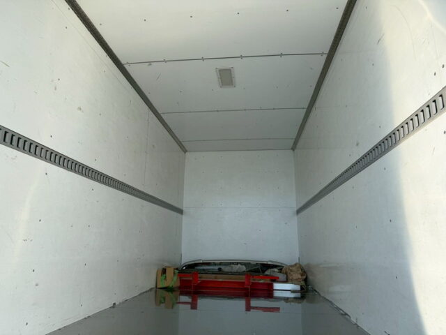 ブルーテックキャンター：造りボディ：アルミバン：ワイド超ロング：舟形バンパー：バスフェンダー