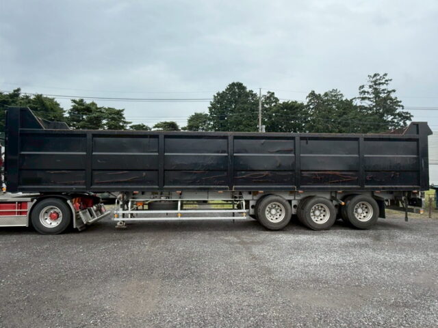 【委託販売】フルハーフ：コンテナセミトレーラー：3軸：松川ボデー製鉄箱付