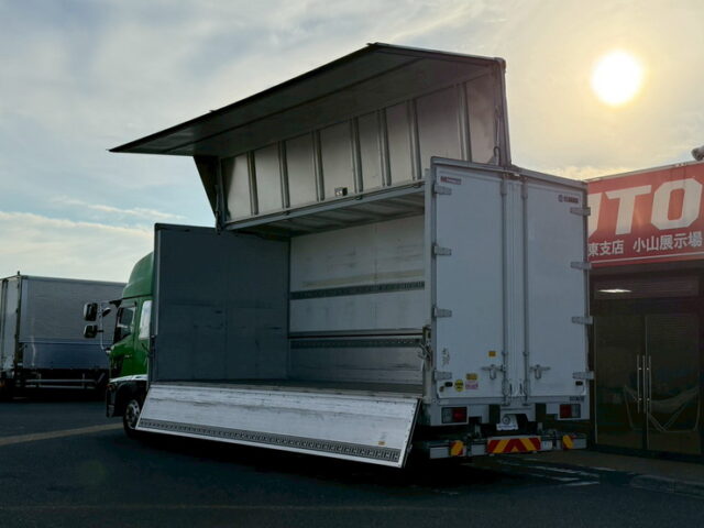 日野：17レンジャー：ハイルーフ：ウィング：6200ワイド：格納ゲート：エアサス