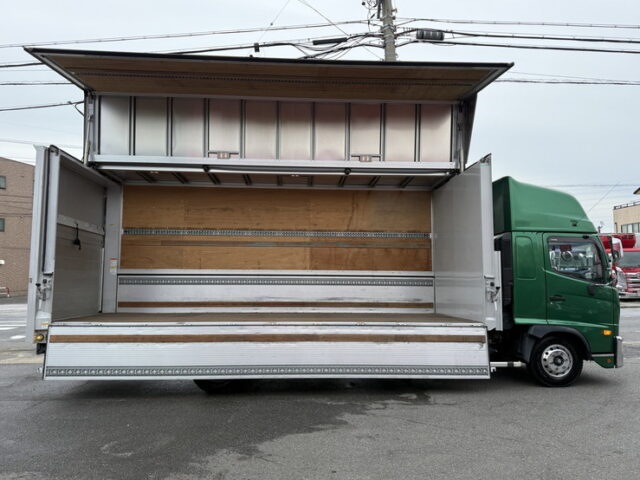 日野：17レンジャー：ハイルーフ：ウィング：6200ワイド：エアサス：跳上ゲート