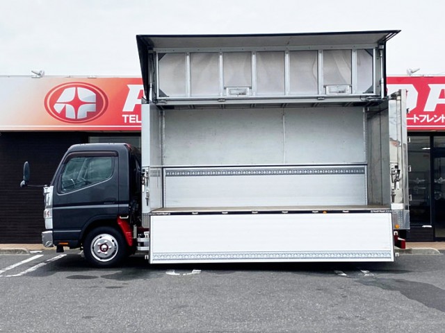 【596】ふそう　キャンター　ウィング　ワイド　門口ステンレス　150馬力