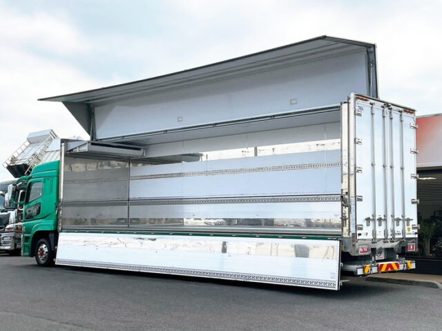 17スーパーグレート　ハイルーフ　冷凍ウィング　90アオリ　格納ゲート付　サブエンジン