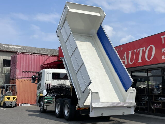 17スーパーグレート　ダンプ　5100×2200　未使用　新品ステンレス架装　7速MT　新明和ボデー