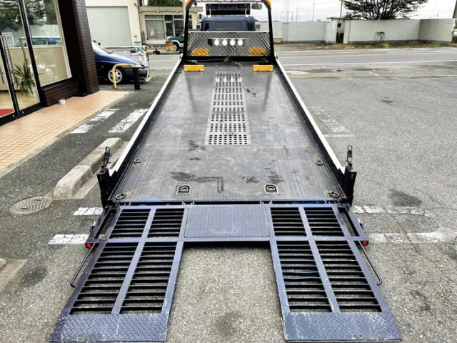 【992】H29　キャンター　積載車　3トン積　古河ユニックUC-35　ネオファイブ　積込角5度(乗り口3度)