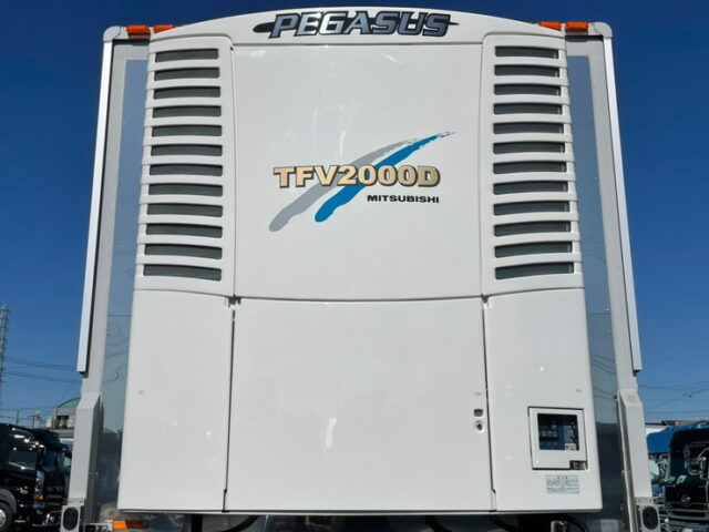 【1301】R4 トレクス トレーラー冷凍ウィング 3軸 未使用 車検付 前壁サブエンジン ジョロダー4列