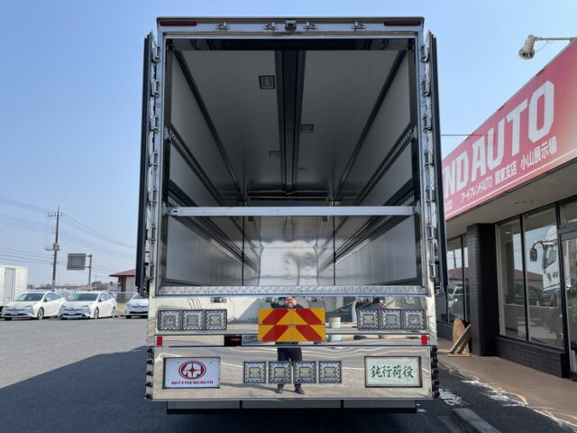 三菱ふそう：スーパーグレート：冷凍ウィング：AT：ハイルーフ：ステンレス架装多数：メッキパーツ多数：門口ステンレス：アルミホイール