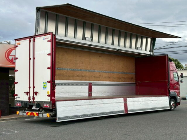 日野：17プロフィア：ハイルーフ：ウィング：メッキ多数：格納パワーゲート