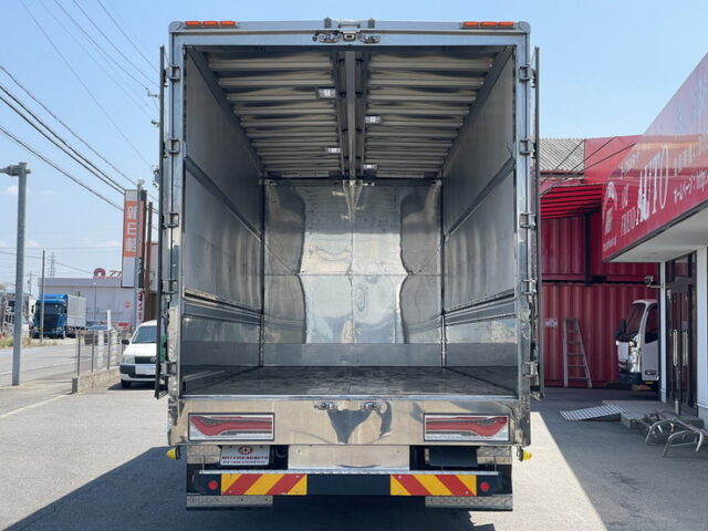 日野：17レンジャー：ハイルーフ：ウィング：7200ワイド：ステンレス多数：エアサス