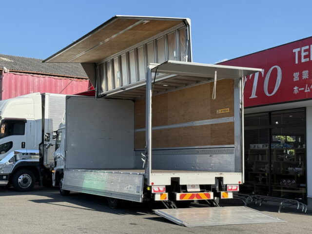 日野：17レンジャー：ハイルーフ：ウィング：6200ワイド：エアサス：跳上パワーゲート