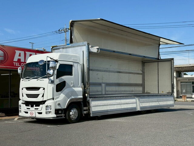 いすゞ：ギガ：冷凍ウィング：サブエンジン：ジョロ4キーストン：ステンレス多数