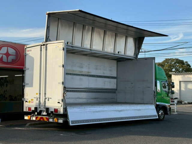 日野：17レンジャー：ハイルーフ：ウィング：6200ワイド：格納ゲート：エアサス